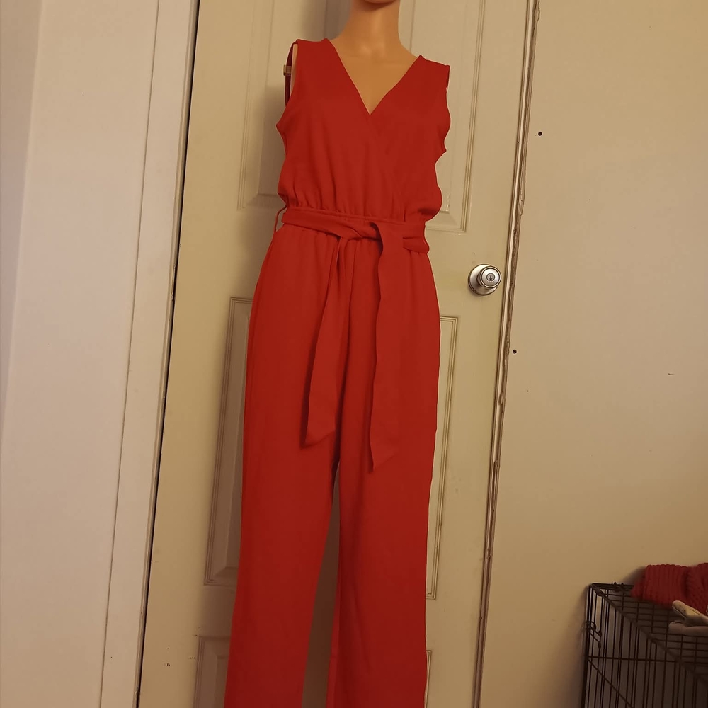 Elegant Red Jumpsuit